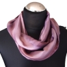 Loopschal Schlauchschal Seide Satin Unikat handbemalt exclusiv 