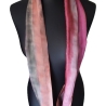 Loopschal Schlauchschal Seide Satin Unikat handbemalt exclusiv 