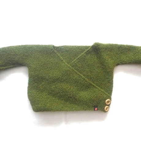 Wickeljacke Baby in Grasgrün und der Größe 62/68