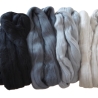 Filzwolle 235g FEINER MERINO-KAMMZUG FILZEN 19,5mic grau-schwarz