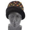 Unikat Hut Mütze Walkstoff Walk gefüttert handgefertigt bunt