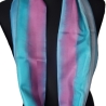Loopschal Schlauchschal Seide Satin Unikat handbemalt exclusiv 