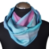Loopschal Schlauchschal Seide Satin Unikat handbemalt exclusiv 
