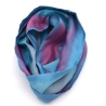 Loopschal Schlauchschal Seide Satin Unikat handbemalt exclusiv 
