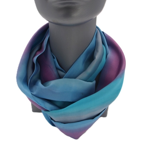 Loopschal Schlauchschal Seide Satin Unikat handbemalt exclusiv 