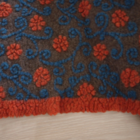 Musterwalk Kochwolle ital.Walkstoff mit erhabenem Muster Walklode