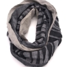 Loop Loopschal Schlauchschal grau 3 verschiedene Stoffe Unikat