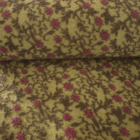 Musterwalk Kochwolle ital.Walkstoff mit erhabenem Muster Walklode