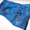 Seidentuch 110x110cm handbemalt Unikat Seide Crepe Satin 12.5