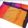 Seidentuch 110x110cm handbemalt Unikat Seide Crepe Satin 12.5