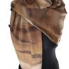 Seidentuch 110x110cm handbemalt Unikat Seide Crepe Satin 12.5