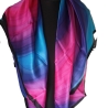 Seidentuch 110x110cm handbemalt Unikat Seide Crepe Satin 12.5