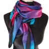Seidentuch 110x110cm handbemalt Unikat Seide Crepe Satin 12.5