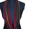 SCHLAUCHSCHAL LOOP SEIDENJERSEY 100% Seide Unikat bordeaux