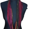 SCHLAUCHSCHAL LOOP SEIDENJERSEY 100% Seide Unikat bordeaux