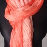 Plisseeschal Seide Chiffon handbemalt handplissiert 90x180cm