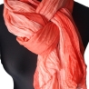 Plisseeschal Seide Chiffon handbemalt handplissiert 90x180cm