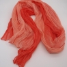 Plisseeschal Seide Chiffon handbemalt handplissiert 90x180cm