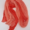 Plisseeschal Seide Chiffon handbemalt handplissiert 90x180cm
