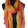 Plisseeschal Seide Chiffon handbemalt handplissiert 90x180cm