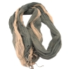Plisseeschal Leinen handbemalt handplissiert 90x180cm 