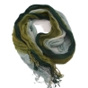Plisseeschal Leinen handbemalt handplissiert 90x180cm 