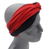SCHLAUCHSCHAL LOOP SEIDENJERSEY 100% Seide Unikat schwarz-rot
