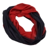 SCHLAUCHSCHAL LOOP SEIDENJERSEY 100% Seide Unikat schwarz-rot
