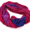 SCHLAUCHSCHAL LOOP SEIDENJERSEY 100% Seide Unikat pink