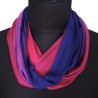 SCHLAUCHSCHAL LOOP SEIDENJERSEY 100% Seide Unikat pink
