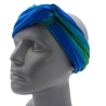 SCHLAUCHSCHAL LOOP SEIDENJERSEY 100% Seide Unikat grün-blau
