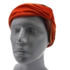 SCHLAUCHSCHAL LOOP SEIDENJERSEY 100% Seide Unikat braun-orange