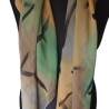 Seidentuch handbemalt Unikat Seide Crepe Georgette 110x110cm
