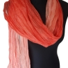 Plisseeschal Seide Chiffon handbemalt handplissiert 90x180cm