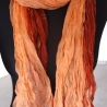 Plisseeschal Seide Chiffon handbemalt handplissiert 90x180cm