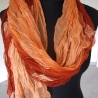 Plisseeschal Seide Chiffon handbemalt handplissiert 90x180cm