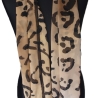 Seidentuch handbemalt Unikat 100% Seide Crepe Georgette 45x150cm
