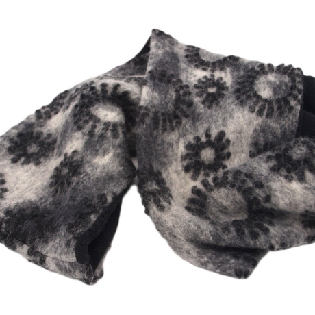 Loop Musterwalk Loopschal Winter warm Baumwolle gefüttert Unikat