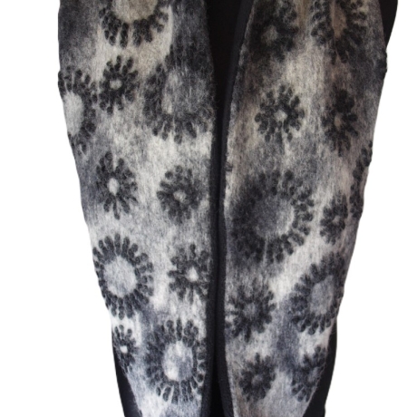 Loop Musterwalk Loopschal Winter warm Baumwolle gefüttert Unikat