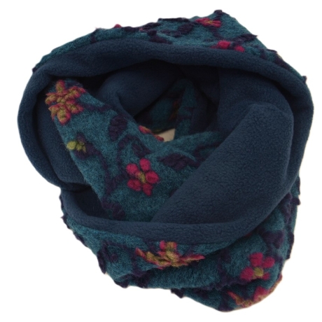 Loop Musterwalk Loopschal Winter warm Baumwolle gefüttert Unikat 