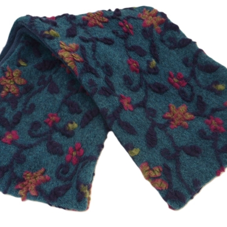 Loop Musterwalk Loopschal Winter warm Baumwolle gefüttert Unikat 