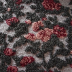 Musterwalk Kochwolle ital.Walkstoff mit erhabenem Muster Walklode