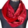 Loop Loopschal Schlauchschal rot 3 verschiedene Stoffe Unikat