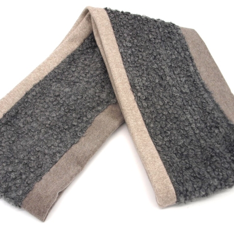 Loop Schlauchschal 3 versch.Stoffe Unikat Boucle Walk Cashmere