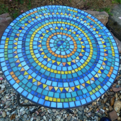 Mosaiktisch 60cm Durchmesser nach Wunsch