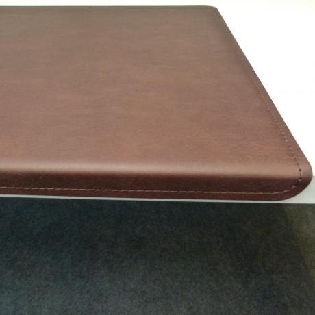 Schreibtischunterlage Leder gewinkelt 90x60 cm in 24 Farben