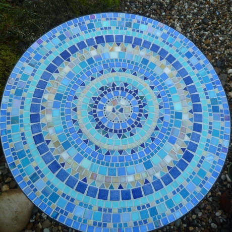 Mosaiktisch 60cm Durchmesser nach Wunsch