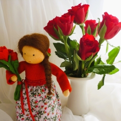 TausendschönStoffpuppen Rosenmädchen