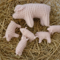 Waldorf-Stricktiere: Ferkel