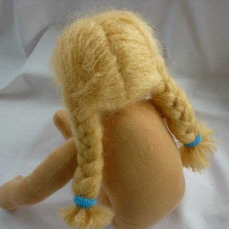 Große Gliederpuppe nach Art der Waldorfpuppe, 44 cm